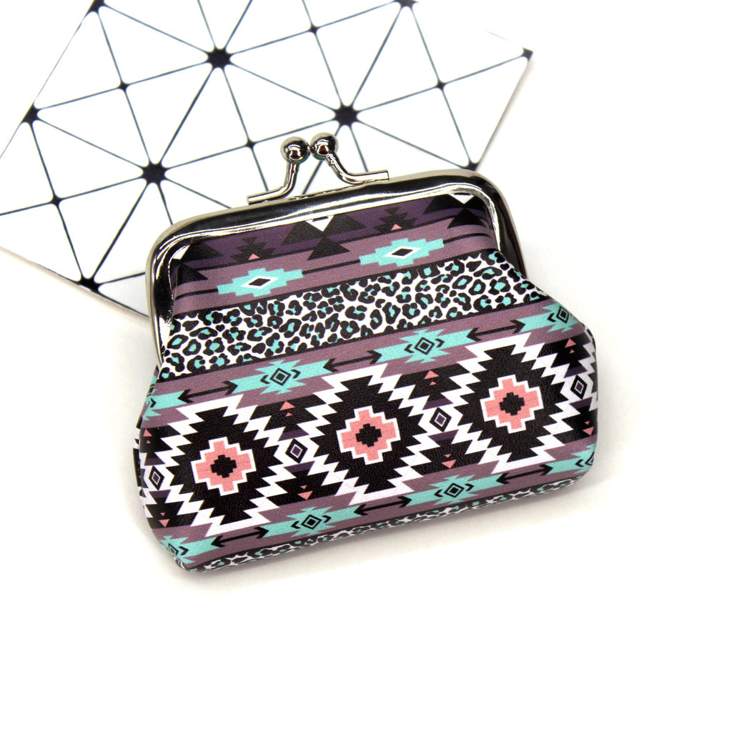 Creative Ethnic Print Coin Purse for Ladies