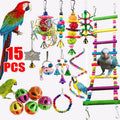 Bird Toys Set with Ladders and Chew Balls (One Set)