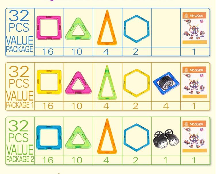 Magnetic Tiles Building Blocks Educational Toys