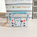 Girly Heart Transparent Zipper Coin Purse
