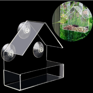 Custom Acrylic Small Bird Feeder And Cage For Pets