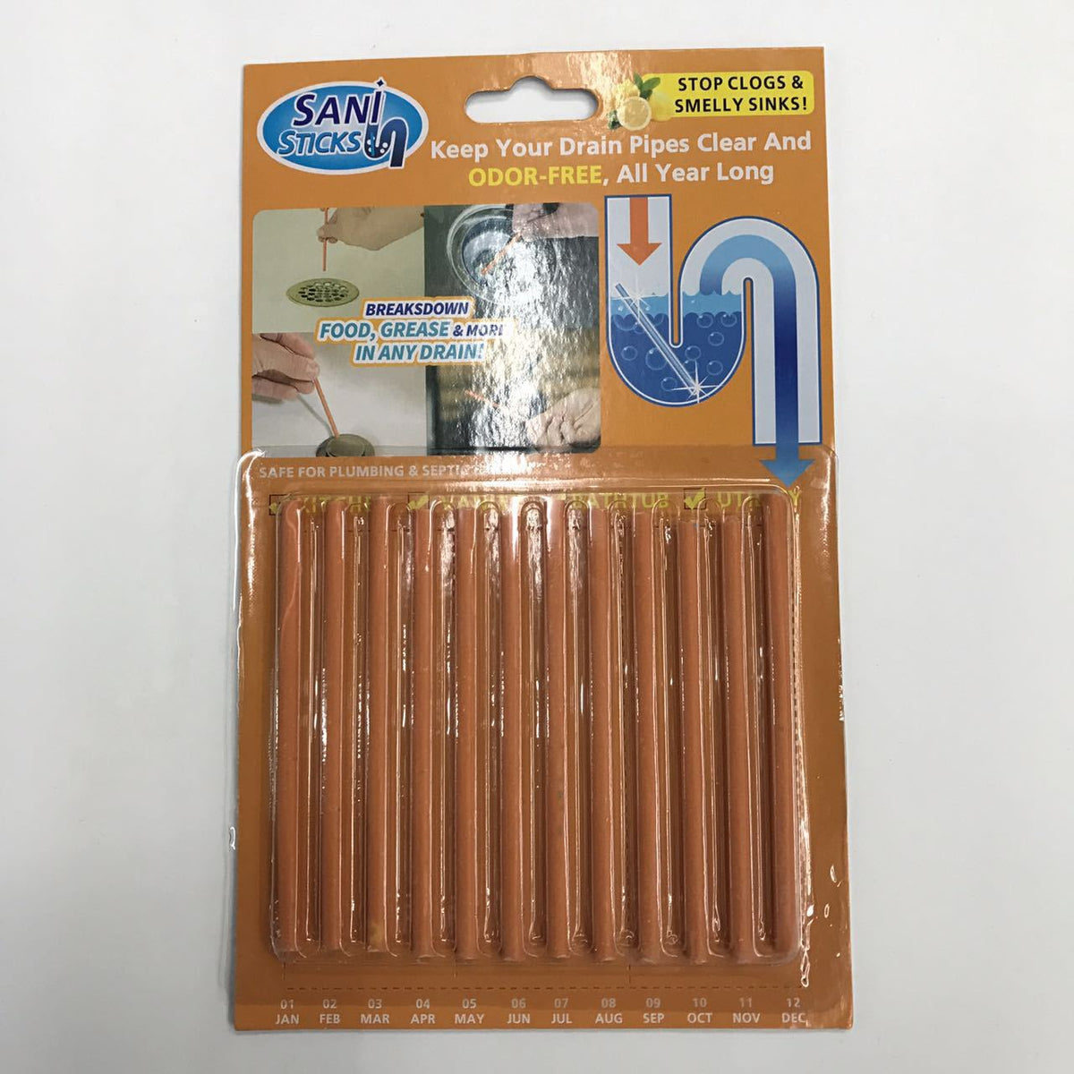 "Pipe Cleaning Stick for Bathtubs"