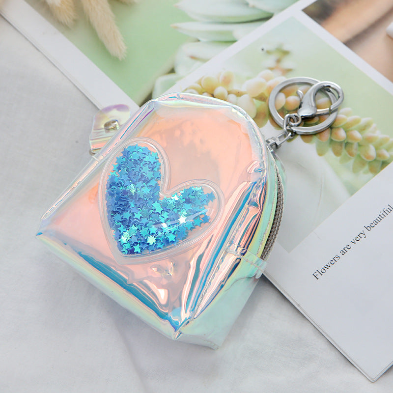 Laser Cut Heart Coin Purse for Women