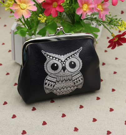 Cute Owl Animal Print Coin Purse