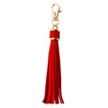 MSCFTFB 10pcs Tassel Purse CharmLeather KeychainKey Chain for Car Keyring Purse Accessory Bag Charm Gift for Mom(Red)