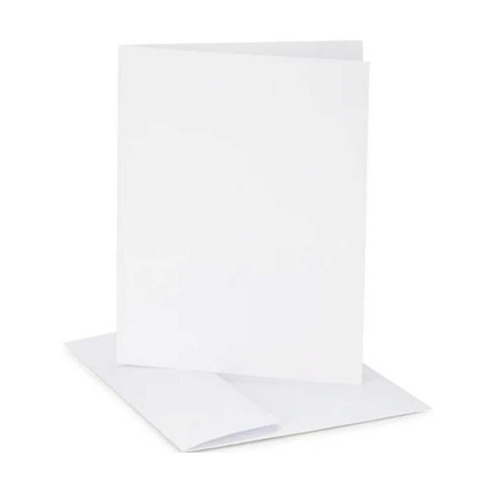 Darice A7 Cards & Envelopes 50 Sets Ensemble - White