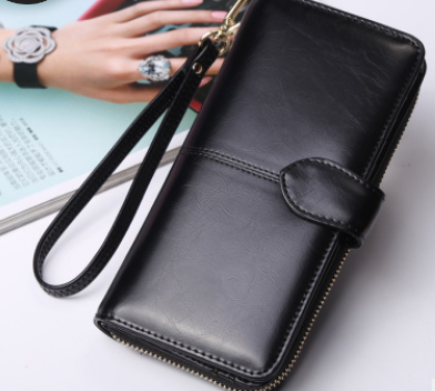 Long Clutch Bag, Elegant Handheld Purse