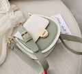 Saddle Bag - Elegant Color-Block Crossbody Purse