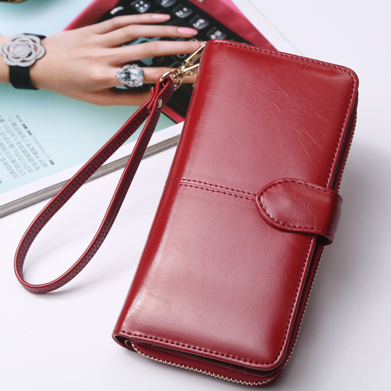 Long Clutch Bag, Elegant Handheld Purse
