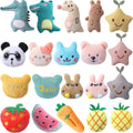 Gejoy 20 Pieces Catnip Toys for Indoor Cat Plush Cat Chew Toys Lovely Kitten Catnip Toys Cat Toys Kitten Entertaining Interactive Cat Toys for Cat Kitten (Lovely)