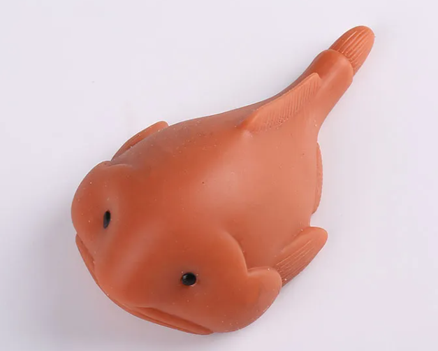 Cute Colorful Big Ugly Fish Squeeze Toys